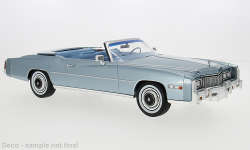 Cadillac Eldorado Cabriolet 1976 Lichtblauw - 1:18  Cadillac Eldorado Cabriolet 1976 Lichtblauw - 1:18